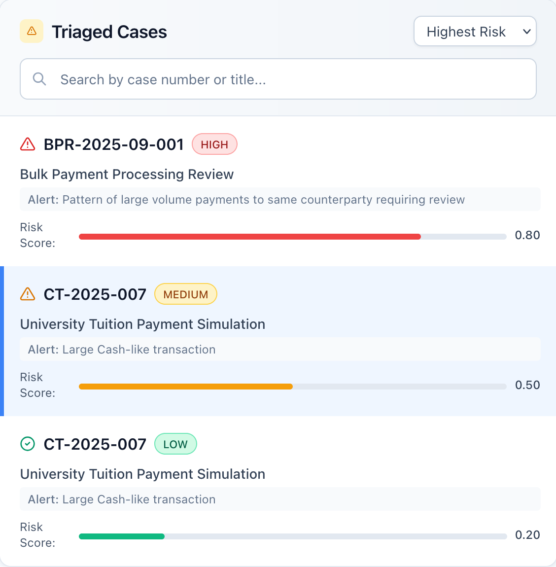 Triage Cases dark